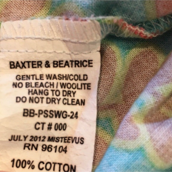 Baxter & Beatrice Size 18 Months Girls Multicolor Fall Floral Long Sleeve Top - Picture 4 of 12